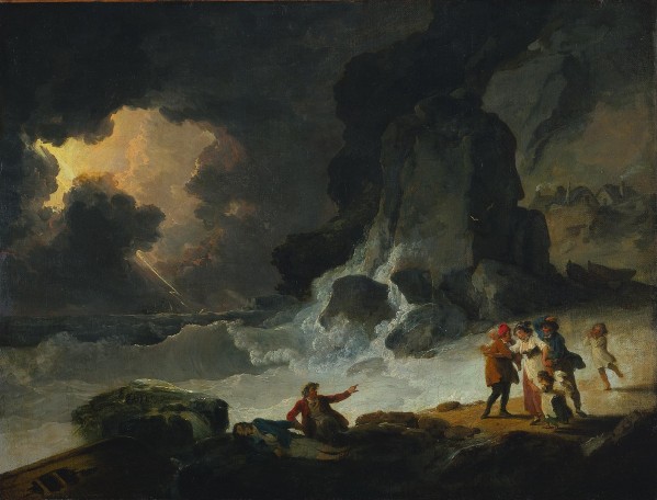 A Storm on the Isle of Wight by Julius Caesar Ibbetson